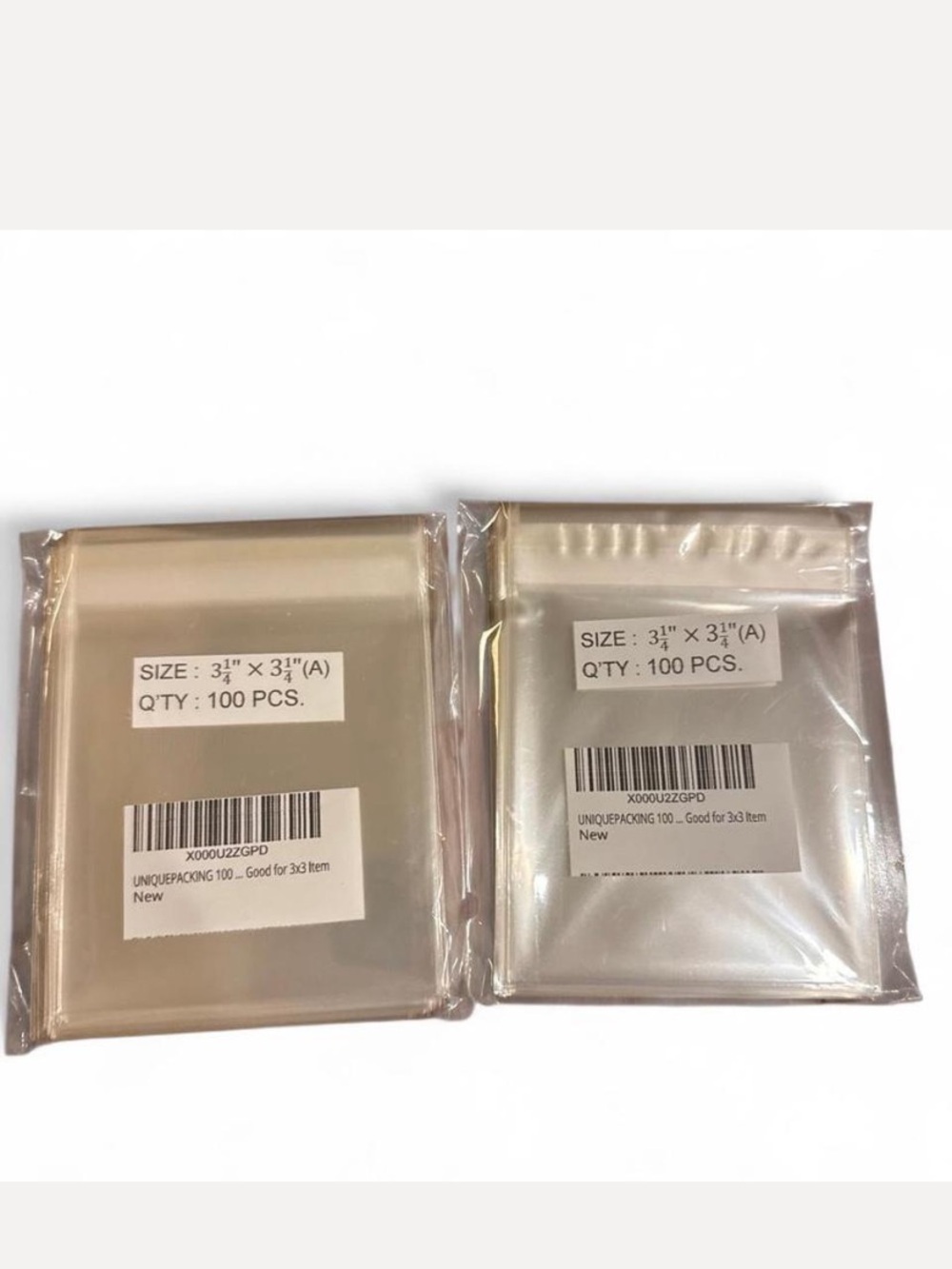 Cello Clear Bags resealable 3 1/4 x 3 1/4 inch
